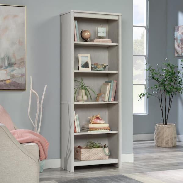 Dover Edge 69.92 in. Tall Glacier Oak Finish Engineered Wood 4-Shelf Bookcase