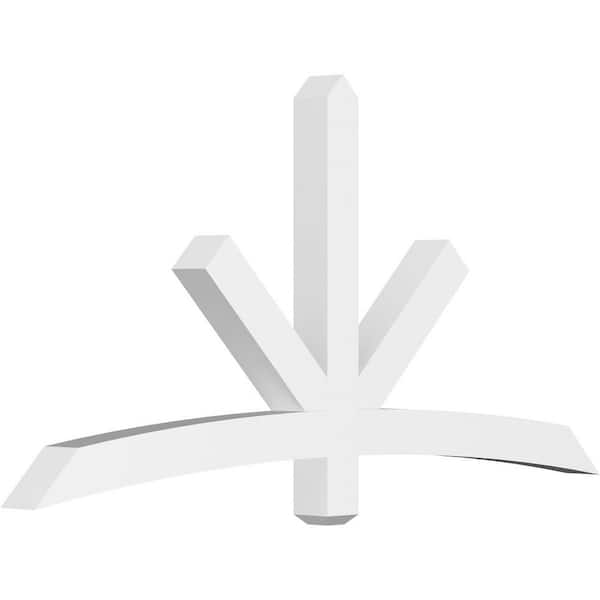 Ekena Millwork Alberta 72 in. W x 36 in. H x 4 in. D Signature Polyurethane Bracket