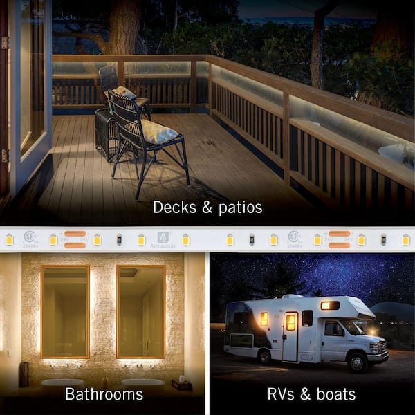 RibbonFlex Pro Bright White (4000K), 60 LEDs/M, 5M, 24-Volt Outdoor Tape Light