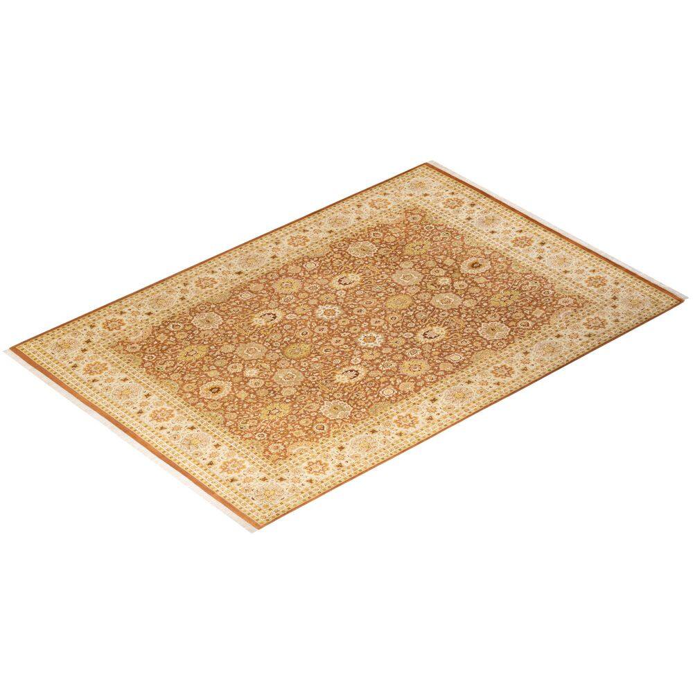 Timeless Elegance Hand-Knotted Wool Area Rug 8' x 10'