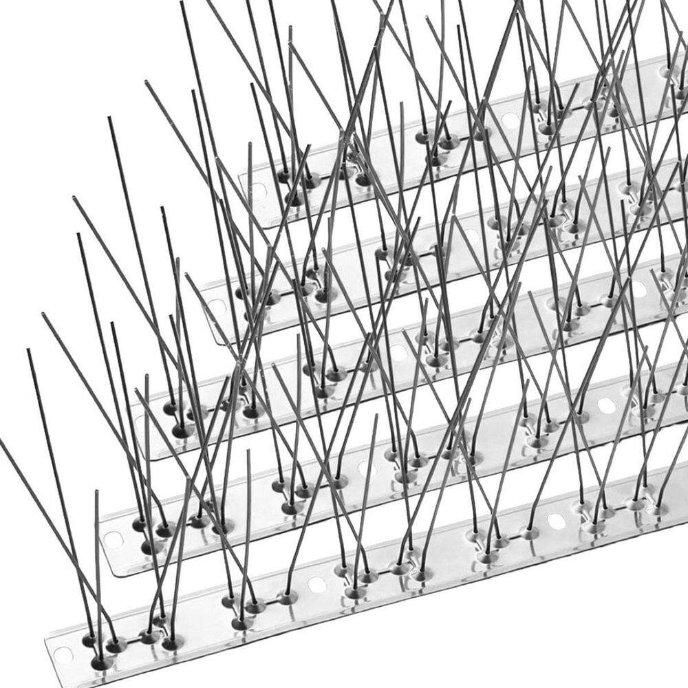 Stainless Steel Bird Spikes Fence Kit for Pigeons Small Birds Crows Woodpeckers Deterrent Covers 10.2 ft Kit price history on PriceWatchPro