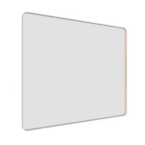 48 in. W. x 40 in. H Large Rectangular Framed Wall Mounted Bathroom Vanity Mirror in Brushed Nickel