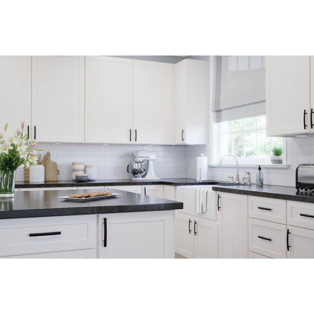 Matte Black 6" Modern Arched Cabinet Bar Pull