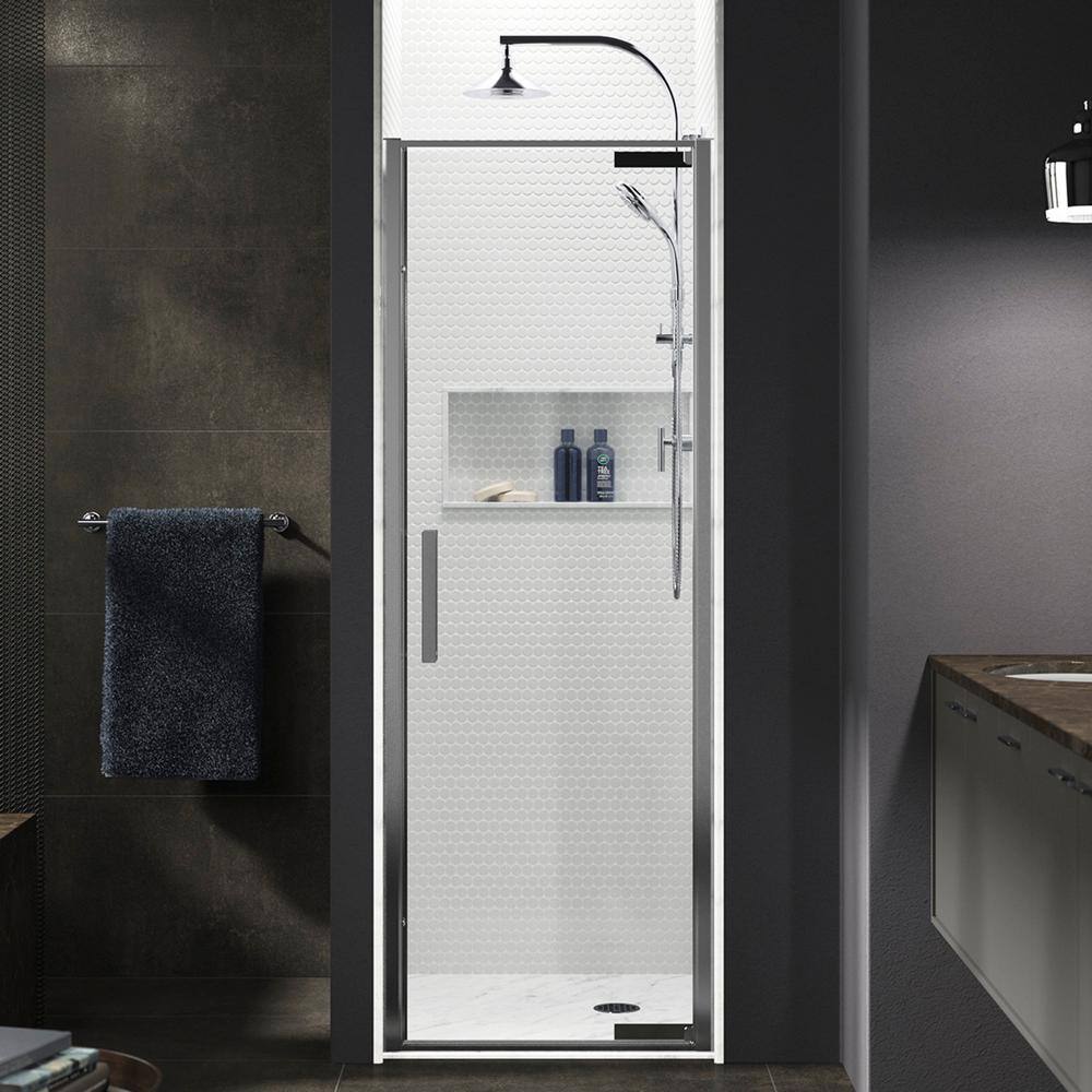 Kohler Torsion 30 In W X 76 75 In H Frameless Pivot Shower Door In