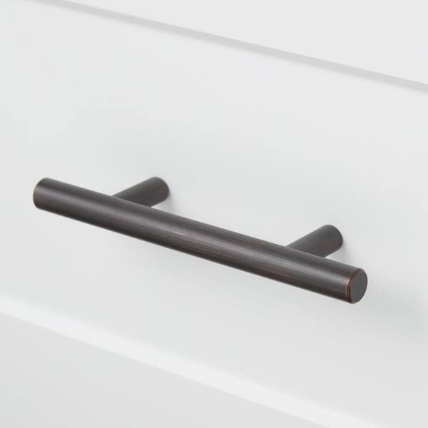 Everbilt Stainless Bar 3 in. (76 mm) Oil Rubbed Bronze Classic Cabinet Pull  (10-Pack) 10XTK10112SSORB - The Home Depot