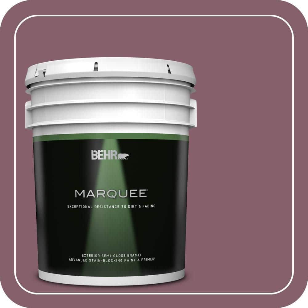 5 gal. #BIC-35 Vintage Plum Semi-Gloss Enamel Exterior Paint & Primer product image for price tracking