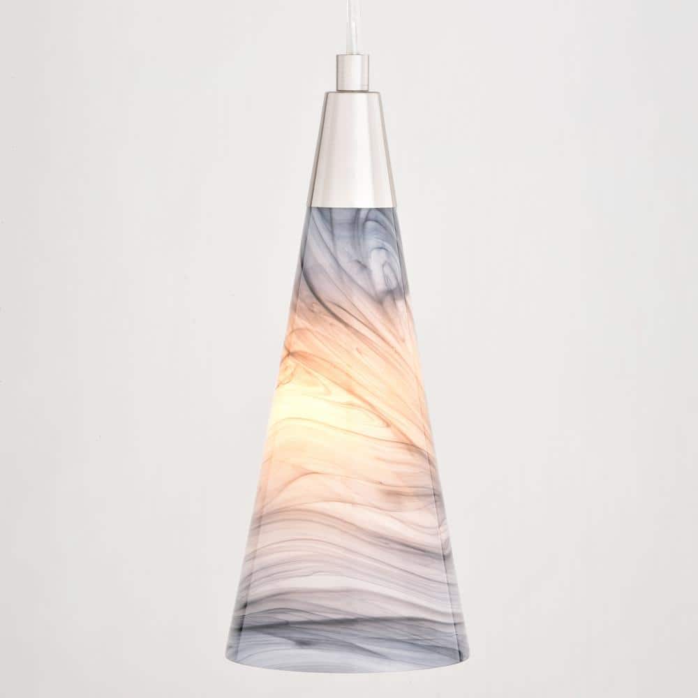 Milano Satin Nickel Mini Cone Pendant Light