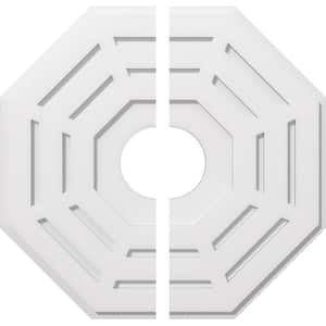 1 in. P X 10-1/4 in. C X 26 in. OD X 6 in. ID Westin Architectural Grade PVC Contemporary Ceiling Medallion, Two Piece