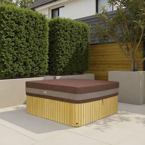 Duck Covers Ultimate 94 in. W x 84 in. D x 14 in. H Rectangular Hot Tub Cover