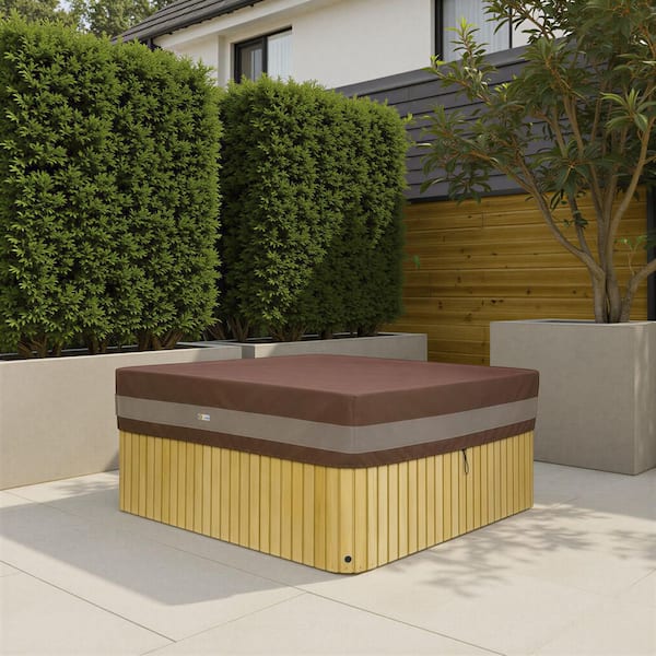 Duck Covers Ultimate 94 in. W x 84 in. D x 14 in. H Rectangular Hot Tub Cover