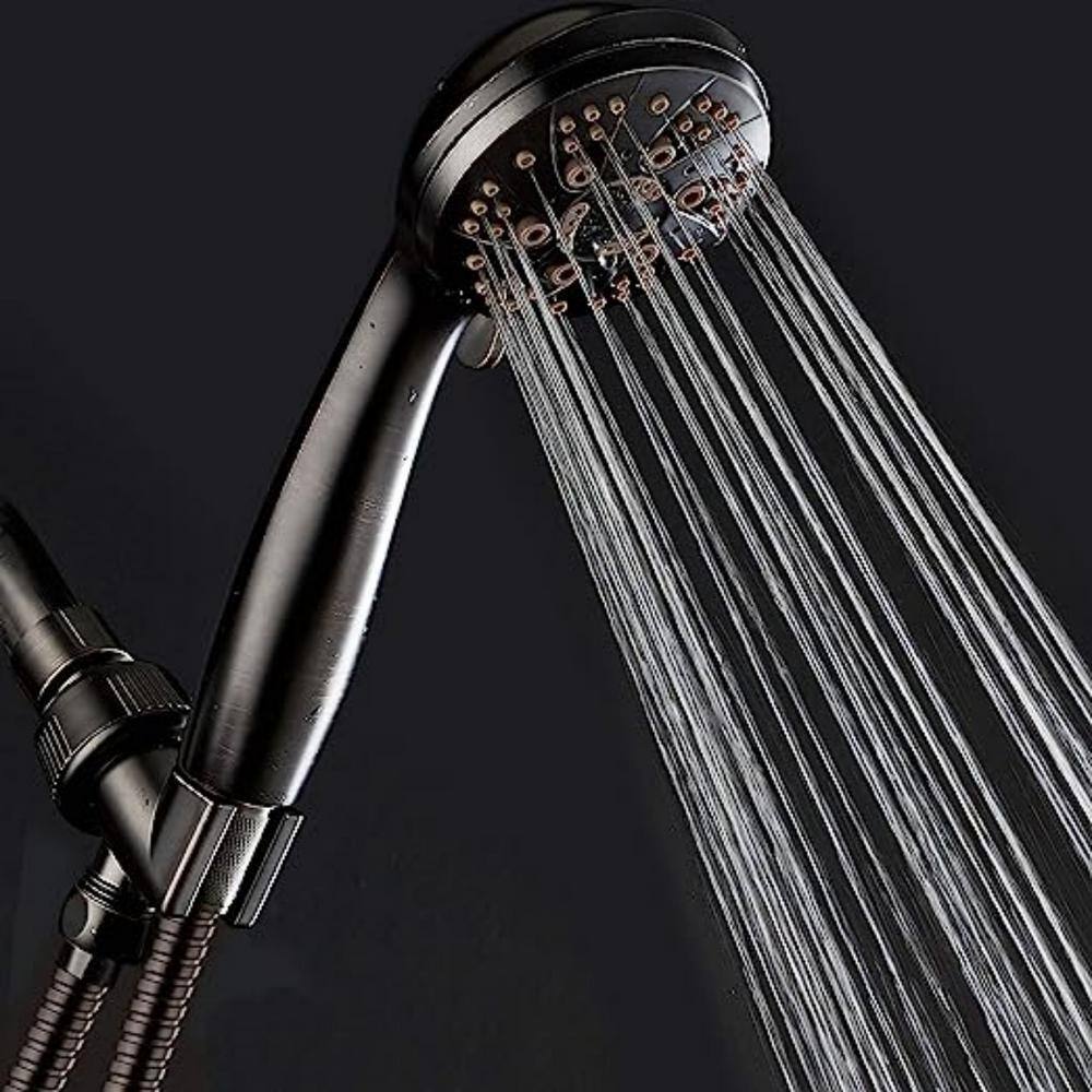 Oil Rubbed Bronze Handheld Shower with 6 Spray Settings