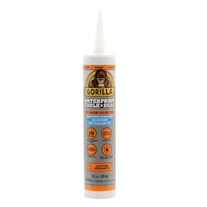 10 oz. Waterproof Caulk and Seal 100% Silicone Sealant Clear ( 12-Pack)