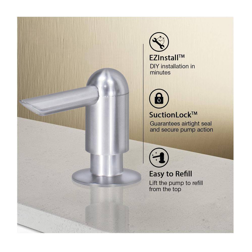 Nickel Double Handle Pull Down Kitchen Faucet with Spray