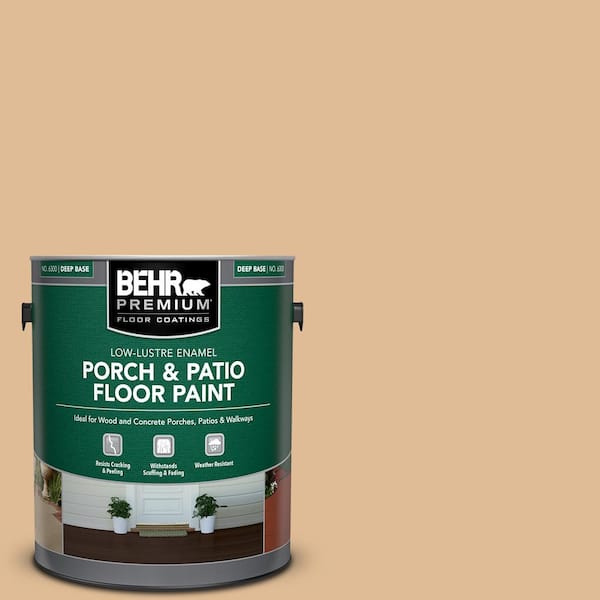 BEHR PREMIUM 1 gal. #S250-3 Honey Nougat Low-Lustre Enamel Interior/Exterior Porch and Patio Floor Paint