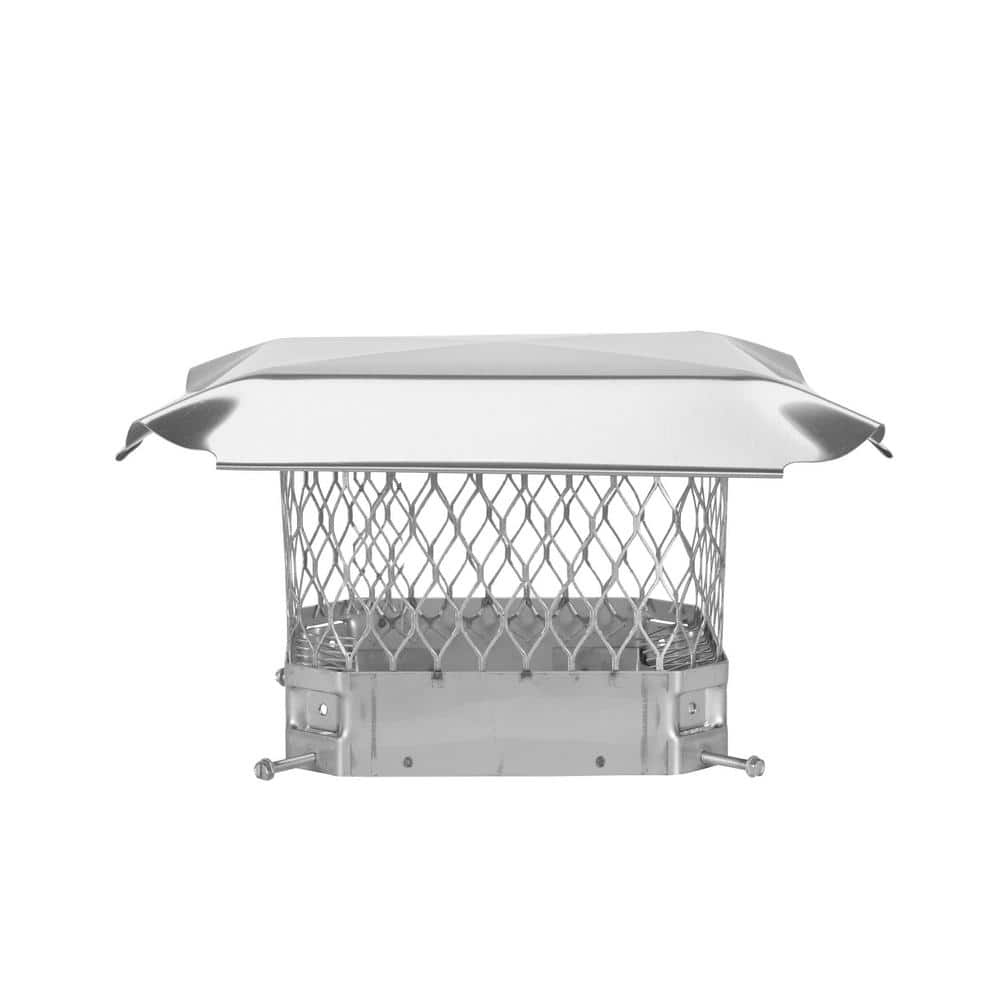 American Packing & Gasket Bolt On Stainless Steel Double Flue Chimney Cap 9 X 28 X 10