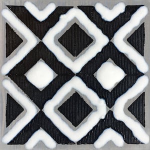 Kuno 6 in. x 6 in. Textured Decorative Ceramic Tile Sample