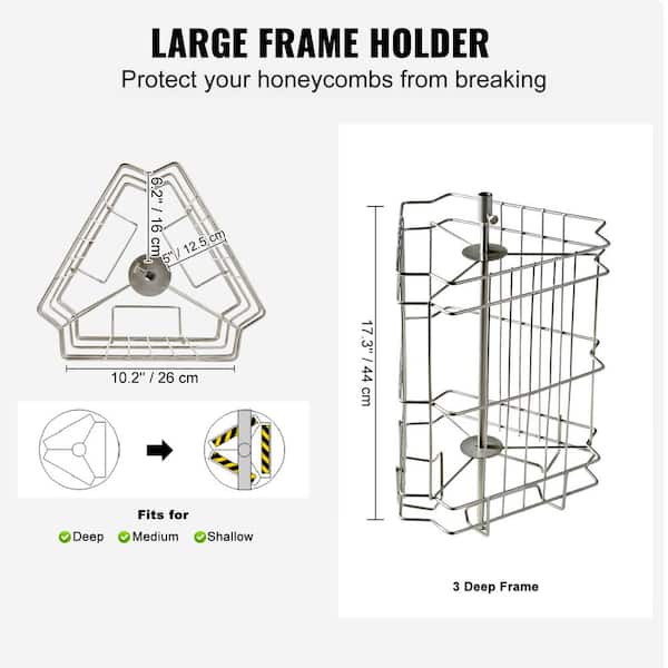  Double Sieve Honey Strainer Filter, Bee Honey Harvesting Kit  for Beekeepers, Set of 6, Honey Strainer Bucket Filter, Frame Grip,  Uncapping Fork, Honey Gate, Queen Bee Catcher, Honey Filter Bag 