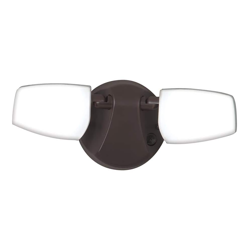 FT 90 Watt Equivalent 2000 Lumen 100 Degree Bronze Motion Sensing Dusk to D