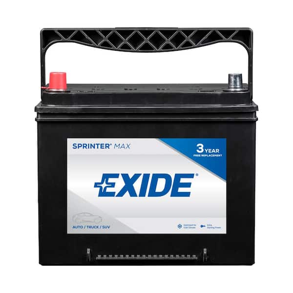 Exide SPRINTER MAX 12 volts Lead Acid 6-Cell 24 Group Size 750 Cold Cranking Amps (BCI) Auto Battery