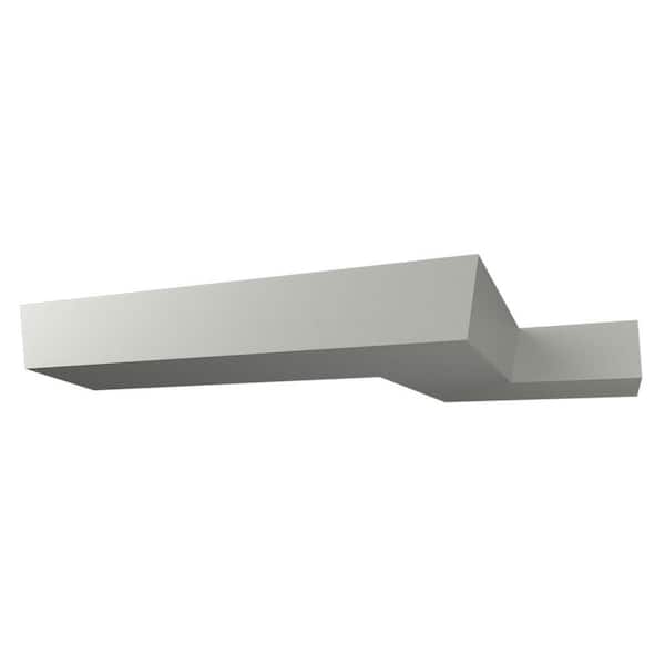 Ekena Millwork Anton 4.375 in. D x 2.75 in. W x 12 in. L Polyurethane Crown Moulding Sample