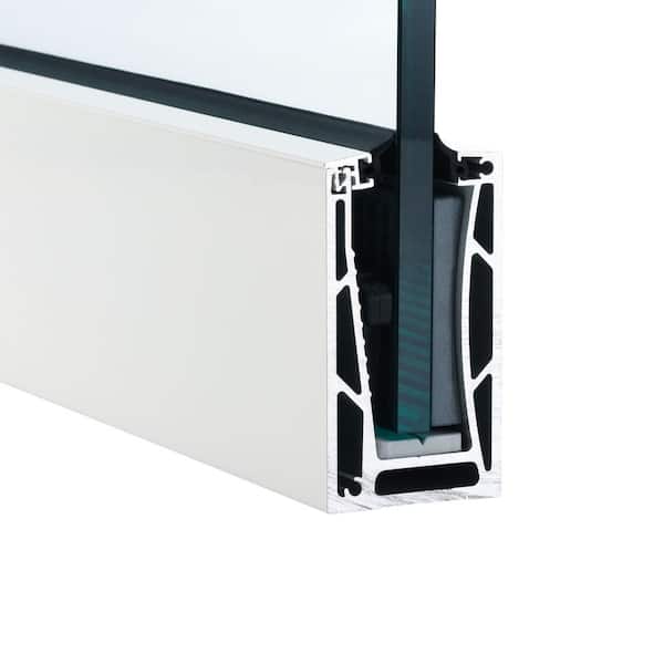 Glass Warehouse Rana 10 ft. White Aluminum Base Rail