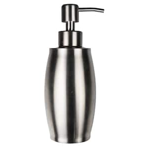 Brushed Nickel Metal 12 oz. Countertop Soap Dispenser