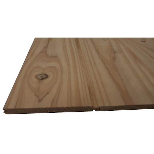 5/16 in. x 3-11/16 in. x 8 ft. Pine Edge-V Planks (6-Pack)