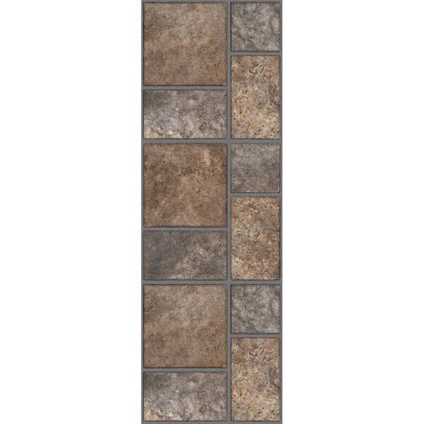 TrafficMaster Allure 12 in. x 36 in. Yukon Brown Luxury Vinyl Tile Flooring (24 sq. ft. / case)