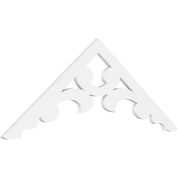 Ekena Millwork Vienna 1 in. D x 22-1/2 in. W x 60 in. L Signature Urethane Gable Pediment