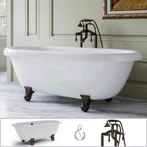 Oil Rubbed Bronze Louis DS2155 Clawfoot Tub Bath Tub Shelf Elements of Design St