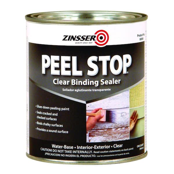 Zinsser Peel Stop 1 qt. Clear Water-Based Interior/Exterior Binding Sealer (6-Pack)