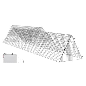 Poultry Fencing Chicken Tunnels, 287 x 78.7 x 24.2 in.Chicken Tunnels for Yard, Portable Chicken Tunnels