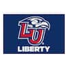 FANMATS NCAA Liberty University LU Logo Blue 2 ft. x 3 ft. Area Rug ...