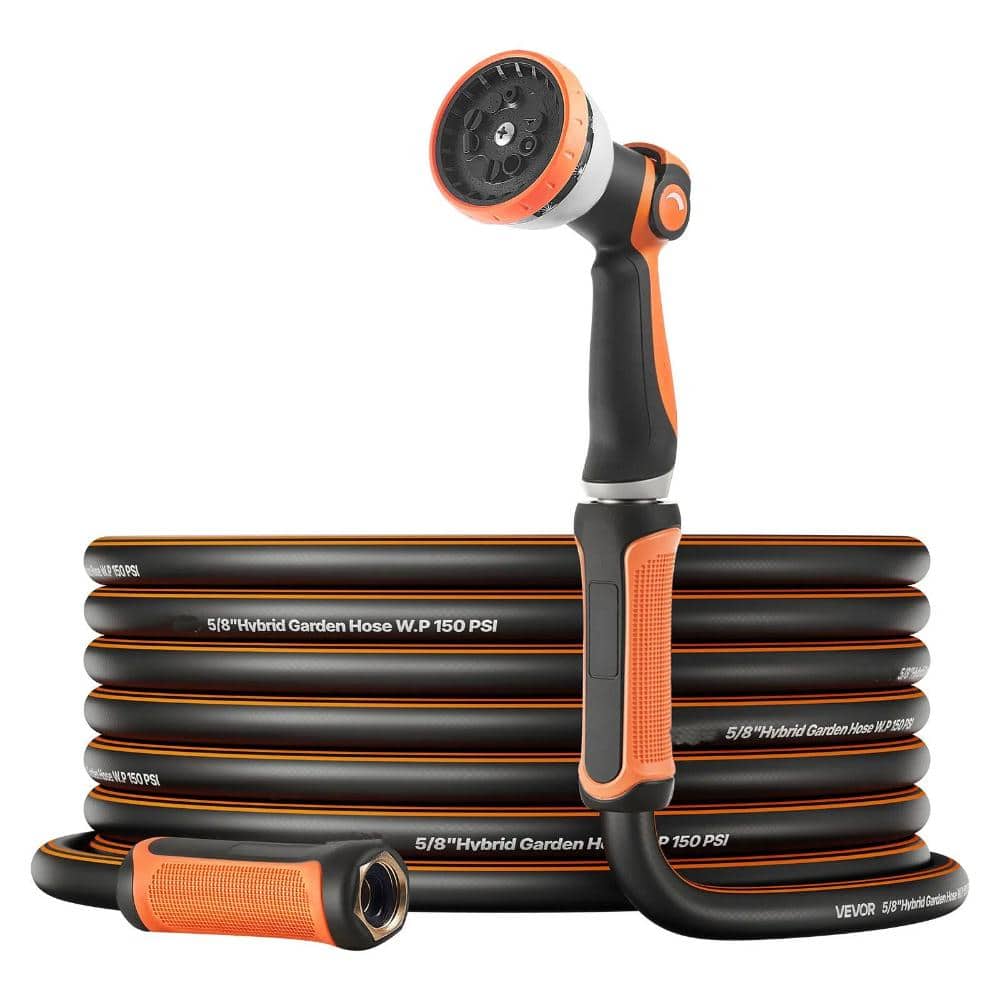 200 ft. x 5/8 in. Rubber Garden Hose, Heavy-Duty, 150 PSI, Flexible with 10-Mode Nozzle price history on PriceWatchPro