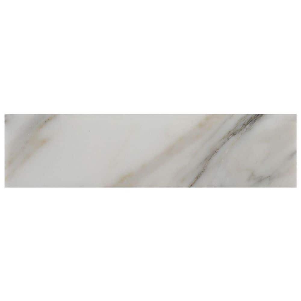 Calacatta Gold White 2 in. x 0.39 in. Polished Marble Floor and Wall Tile Sample price history on PriceWatchPro