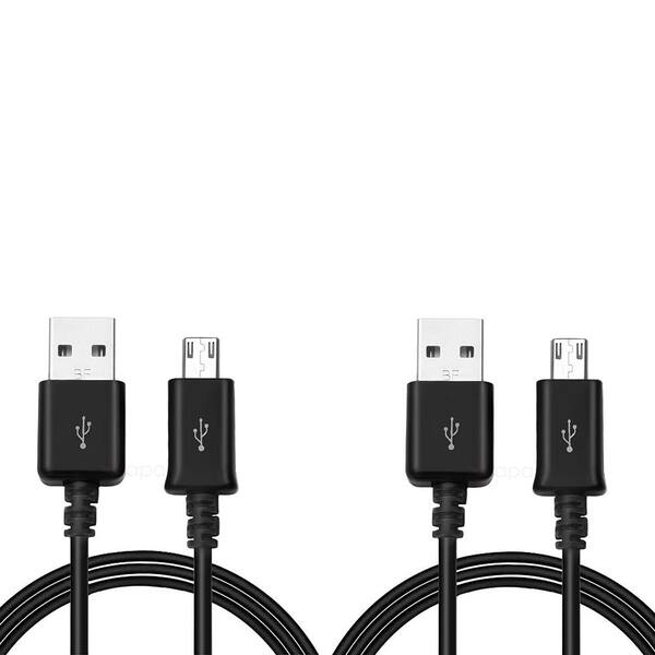 Samsung 3.25 ft. Micro USB Charging/Sync Data Cable Black (Pack of 2)