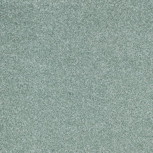 Cleoford Mermaid Blue 47 oz. Triexta Texture Installed Carpet