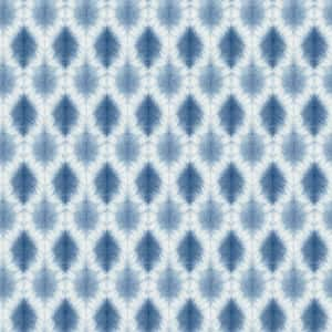 Mombi Navy Diamond Shibori Wallpaper