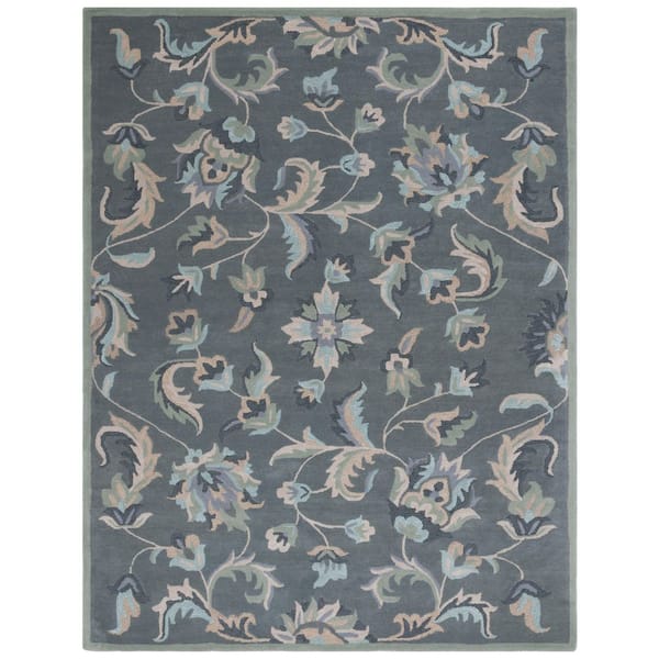 Jardin 10 ft. x 14 ft. Gray/Multi Oversized Floral Area Rug