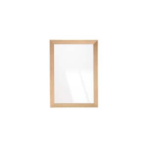 Natural Maple Elegance Framed Mirror 32 in. W x 46 in. H