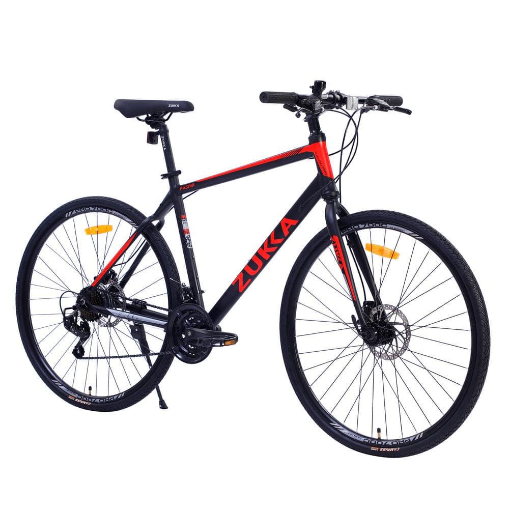 24 in. City Bike 21 Speed Hybrid Disc Brake 700C Road Bike For Men and Wome