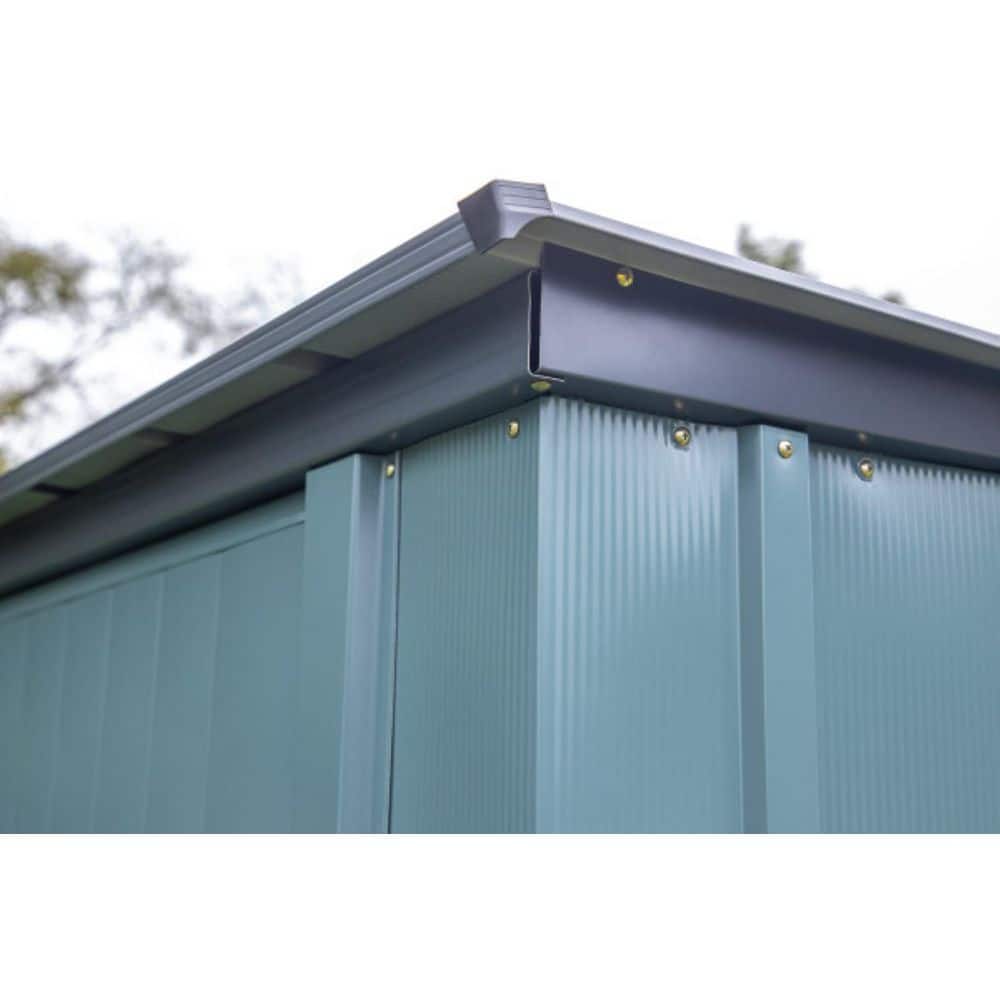 Juniper Berry 4' x 3' Steel Patio Storage Shed Kit