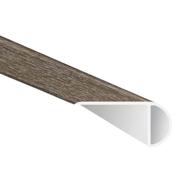 A&A Surfaces Montage Grey 0.75 in. Thick x 2.33 in. Wide x 94 in. Length Luxury Vinyl Overlapping Stair Nose Molding