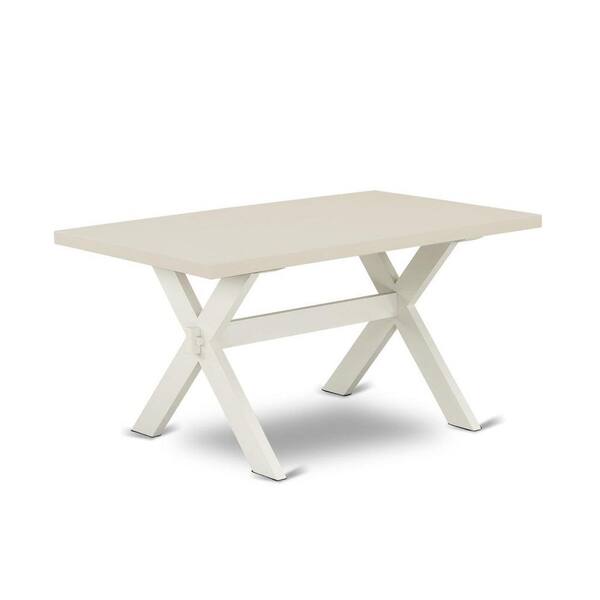 【Lrose】WTW　APERTO DINING TABLE 1600 East West Furniture 7-Piece Rectangle Natural Oak Finish