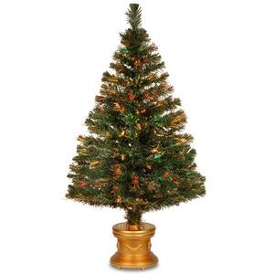 National Tree Company 4 ft. Fiber Optic Fireworks Artificial Christmas ...