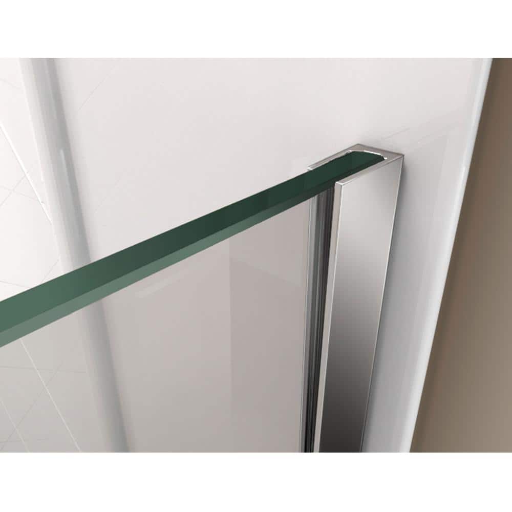 Prism Plus 42" Frameless Neo-Angle Shower Enclosure with Clear Glass