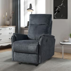 Gray Power Recliner Chair With USB