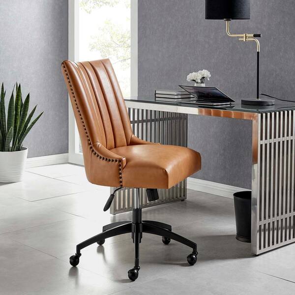 tan and black office chair