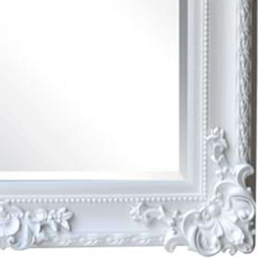 Oversized Dark Brown Wood Framed Full Length Mirror