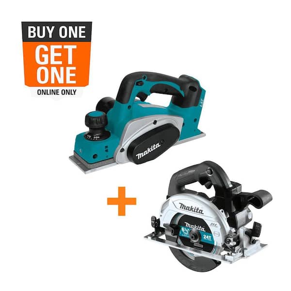18V LXT Lithium-Ion 3-1/4 in. Cordless Planer with 18V 6-1/2 in. LXT Sub-Compact Lithium-Ion Brushless Circular Saw